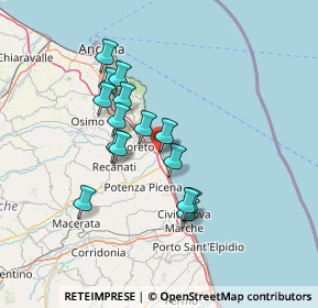 Mappa Viale dei Pini, 62017 Porto Recanati MC, Italia (12.03333)