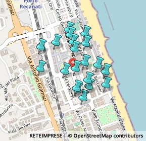Mappa Via Gioacchino Rossini, 62017 Porto Recanati MC, Italia (0.175)