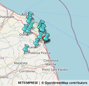 Mappa Via Gioacchino Rossini, 62017 Porto Recanati MC, Italia (10.02056)