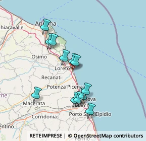Mappa Via Gioacchino Rossini, 62017 Porto Recanati MC, Italia (13.45167)
