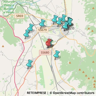Mappa Zona Industriale San Zeno, 52100 Arezzo AR, Italia (4.025)