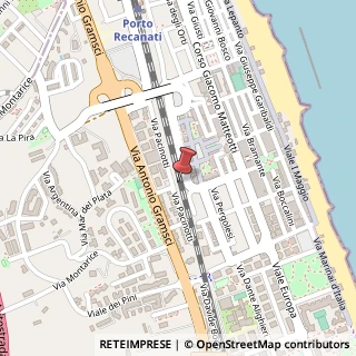 Mappa Piazza del Borgo, 8B, 62017 Porto Recanati, Macerata (Marche)