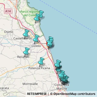 Mappa Viale dei Cementieri, 62017 Porto Recanati MC, Italia (9.276)