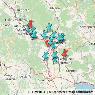 Mappa Civitella In Val Di Chiana, 52041 Civitella in Val di Chiana AR, Italia (10.72556)