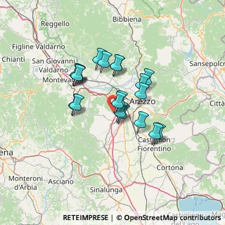 Mappa Civitella In Val Di Chiana, 52041 Civitella in Val di Chiana AR, Italia (10.8705)