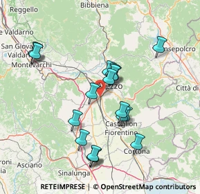 Mappa SS 73, 52100 Arezzo AR, Italia (14.65789)
