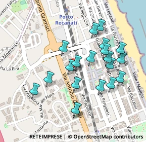 Mappa Via Guglielmo Marconi, 62017 Porto Recanati MC, Italia (0.2305)