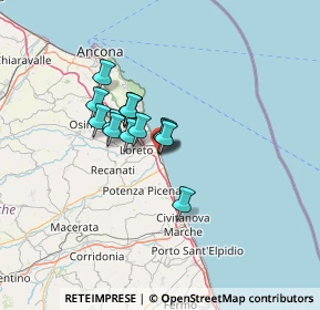Mappa Via A.Caro, 62017 Porto Recanati MC, Italia (8.70143)