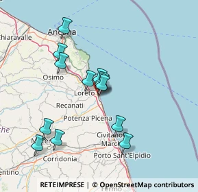 Mappa Via A.Caro, 62017 Porto Recanati MC, Italia (13.18308)