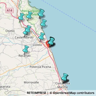 Mappa Via Santa Maria de Mattias, 62017 Porto Recanati MC, Italia (8.182)