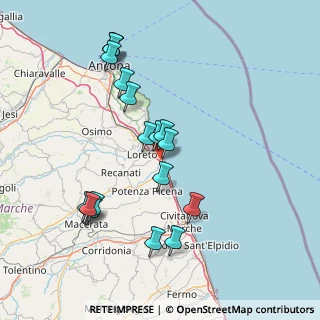Mappa Via Santa Maria de Mattias, 62017 Porto Recanati MC, Italia (15.98389)
