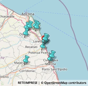 Mappa SS 16 Adriatica, 62017 Porto Recanati MC, Italia (10.5325)