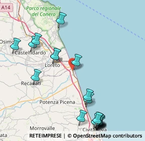 Mappa SS 16 Adriatica, 62017 Porto Recanati MC, Italia (10.8795)