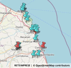 Mappa Via Gaspare Spontini, 62017 Porto Recanati MC, Italia (16.20611)