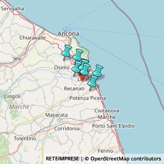 Mappa Via Archi, 60025 Loreto AN, Italia (21.29818)