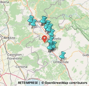 Mappa 06010 Città di Castello PG, Italia (9.75214)