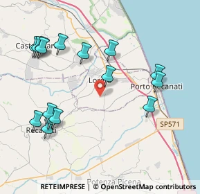 Mappa Via Valdicerro di Sopra, 60025 Loreto AN, Italia (4.64563)
