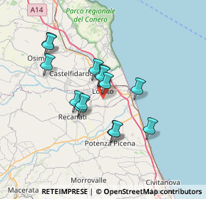 Mappa Via Valdicerro di Sopra, 60025 Loreto AN, Italia (5.94)