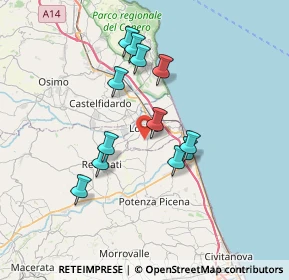Mappa Via Valdicerro di Sopra, 60025 Loreto AN, Italia (6.34083)