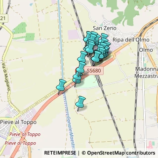 Mappa Via Senese Aretina, 52100 Arezzo AR, Italia (0.7)