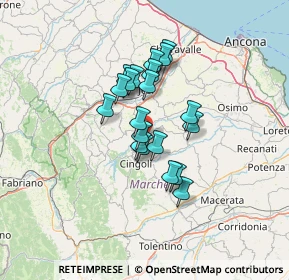 Mappa C69Q+WF, 62011 Cingoli MC, Italia (9.842)