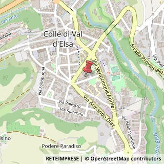 Mappa Via Don Minzoni, 35, 53034 Colle di Val d'Elsa, Siena (Toscana)