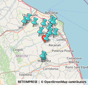 Mappa Via Enrico Mattei, 62010 Montefano MC, Italia (10.98923)