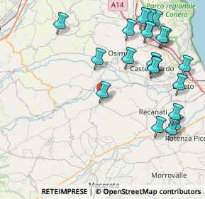 Mappa Via Enrico Mattei, 62010 Montefano MC, Italia (10.0825)