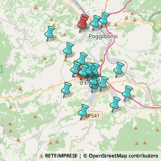 Mappa Via Francesco Campana, 53034 Colle di Val d'Elsa SI, Italia (3.171)