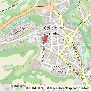 Mappa Via dei Fossi, 50, 53034 Colle di Val d'Elsa, Siena (Toscana)
