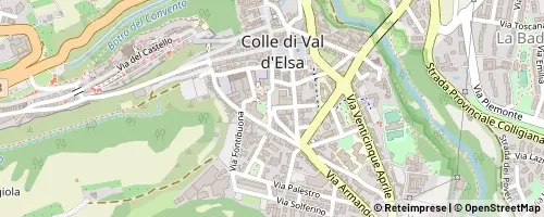 Mappa コッレ・ディ・ヴァル・デルザ