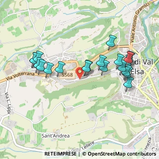 Mappa Via XX Settembre, 53034 Colle di Val d'Elsa SI, Italia (0.517)