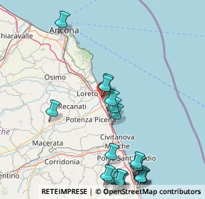 Mappa SS 16, 62017 Porto Recanati MC, Italia (21.2825)
