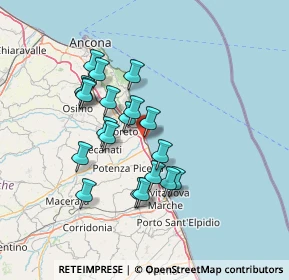 Mappa SS 16, 62017 Porto Recanati MC, Italia (12.374)