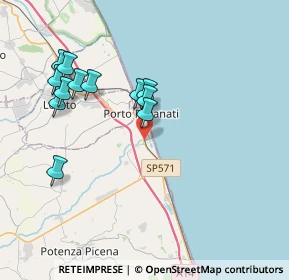 Mappa SS 16, 62017 Porto Recanati MC, Italia (3.905)