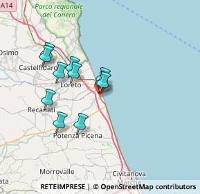 Mappa SS 16, 62017 Porto Recanati MC, Italia (6.04545)