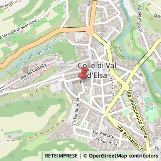 Mappa Via dei Fossi, 56, 53034 Colle di Val d'Elsa, Siena (Toscana)