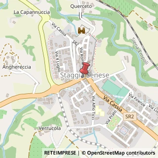 Mappa Strada Provinciale del Castello di Staggia, 3, 53036 Staggia SI, Italia, 53035 Monteriggioni, Siena (Toscana)