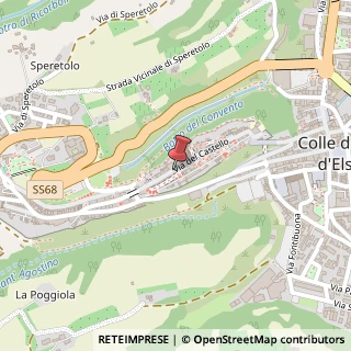 Mappa Via del Castello, 38, 53034 Colle di Val d'Elsa, Siena (Toscana)