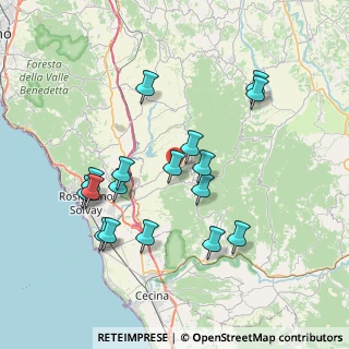 Mappa Via Livornese, 56040 Castellina Marittima PI, Italia (7.64882)