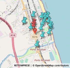 Mappa Via delle Ville, 62017 Porto Recanati MC, Italia (0.357)