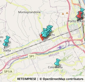 Mappa Via Guido Rossa, 63076 Centobuchi AP, Italia (2.21923)