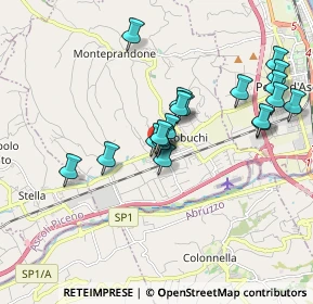 Mappa Via Giuseppe Mazzini, 63076 Centobuchi AP, Italia (1.743)