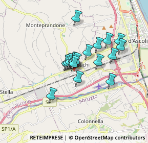 Mappa Via dei Tigli, 63076 Monteprandone AP, Italia (1.1715)