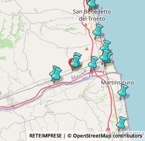 Mappa Via dei Tigli, 63076 Monteprandone AP, Italia (4.55133)