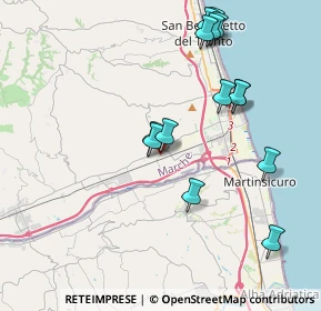 Mappa Via dei Tigli, 63076 Monteprandone AP, Italia (4.215)