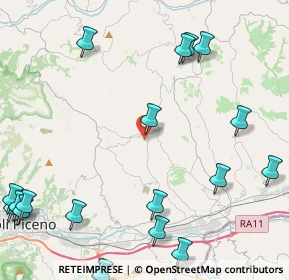 Mappa Via Giosuè Carducci, 63083 Appignano del Tronto AP, Italia (6.6275)