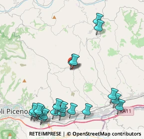 Mappa Via Giosuè Carducci, 63083 Appignano del Tronto AP, Italia (5.688)