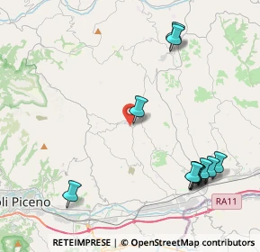 Mappa Via Giosuè Carducci, 63083 Appignano del Tronto AP, Italia (5.17727)