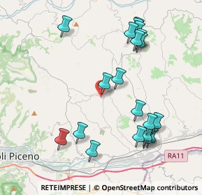 Mappa Via Giosuè Carducci, 63083 Appignano del Tronto AP, Italia (4.537)